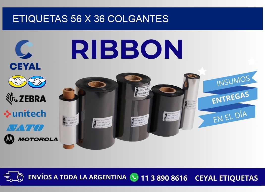 etiquetas 56 x 36 colgantes
