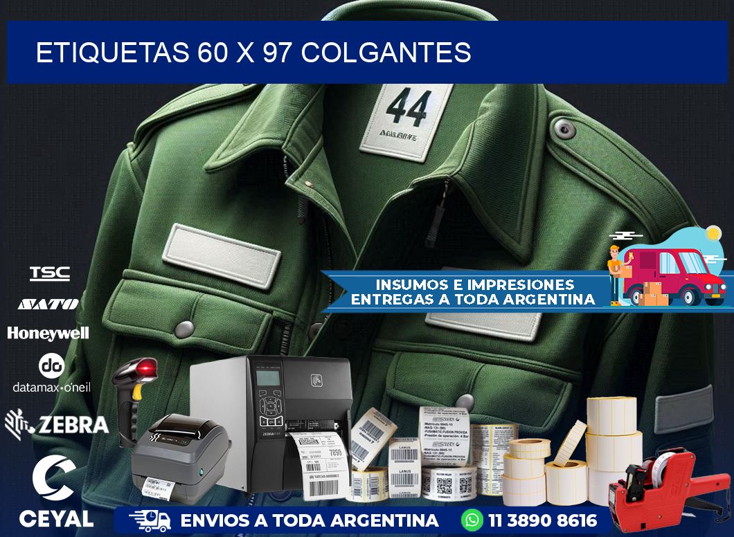 etiquetas 60 x 97 colgantes