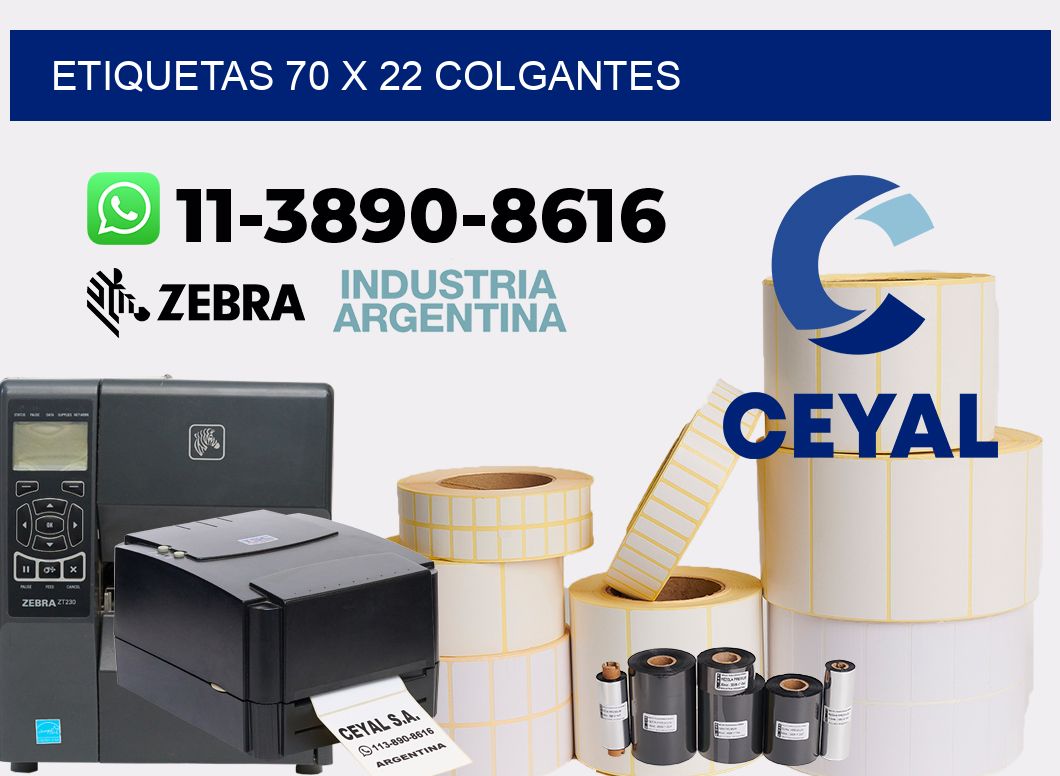 etiquetas 70 x 22 colgantes
