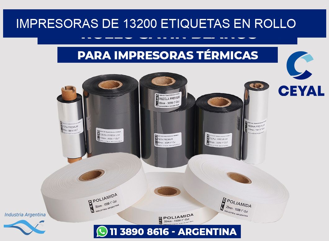 impresoras de 13200 etiquetas en rollo