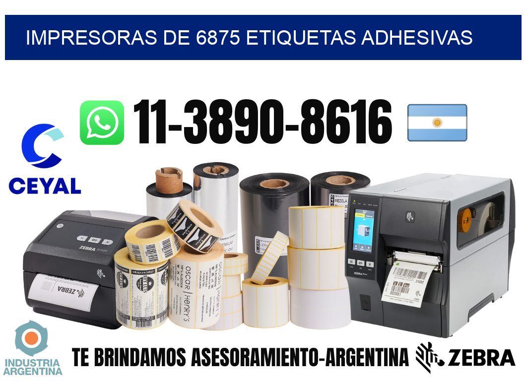 impresoras de 6875 etiquetas adhesivas
