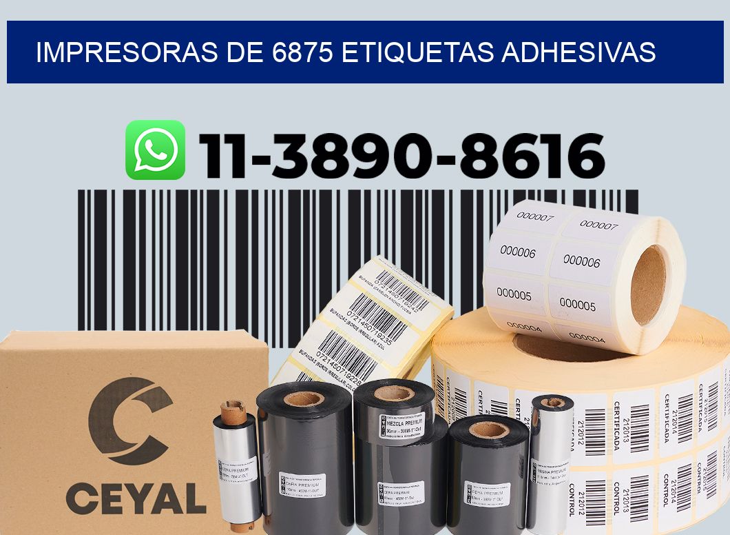 impresoras de 6875 etiquetas adhesivas