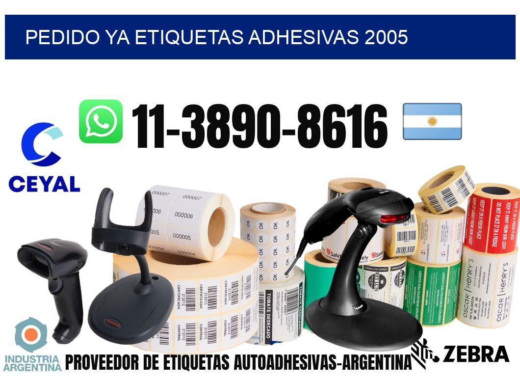 pedido ya etiquetas adhesivas 2005