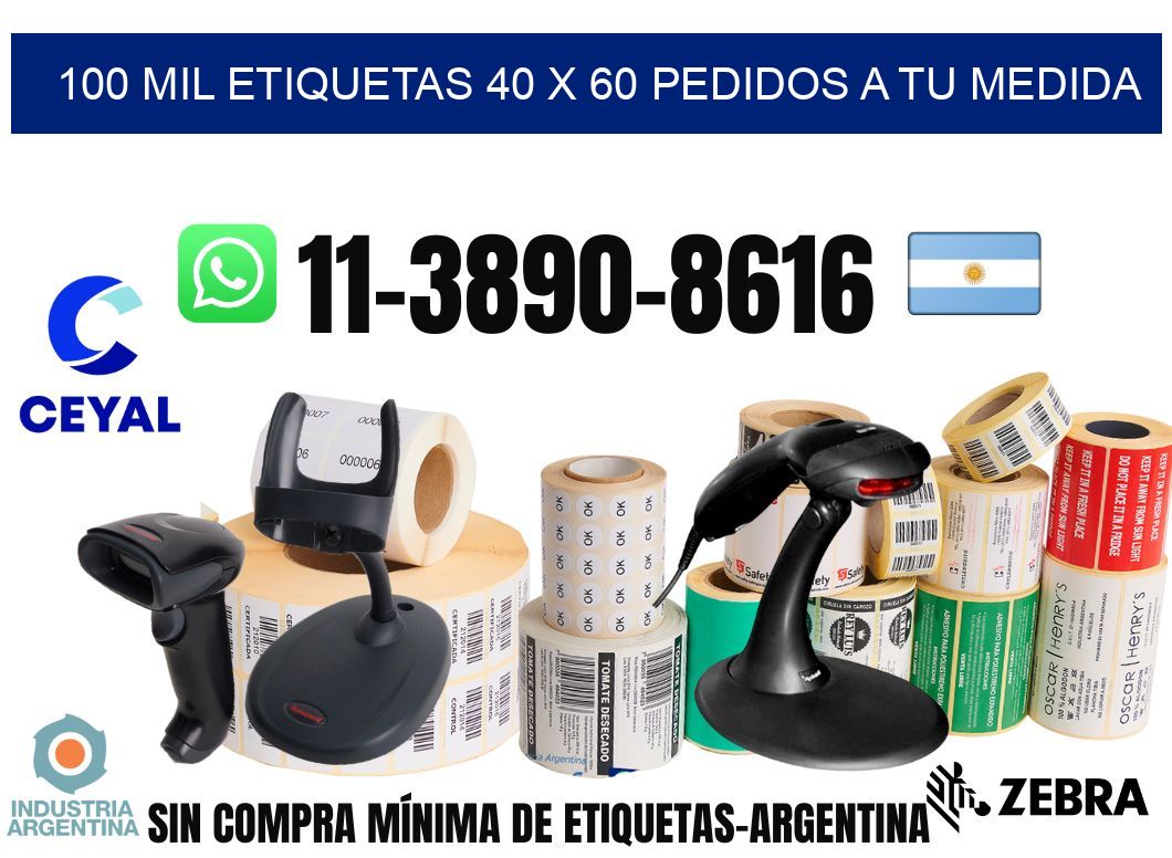 100 mil etiquetas 40 x 60 Pedidos a tu medida