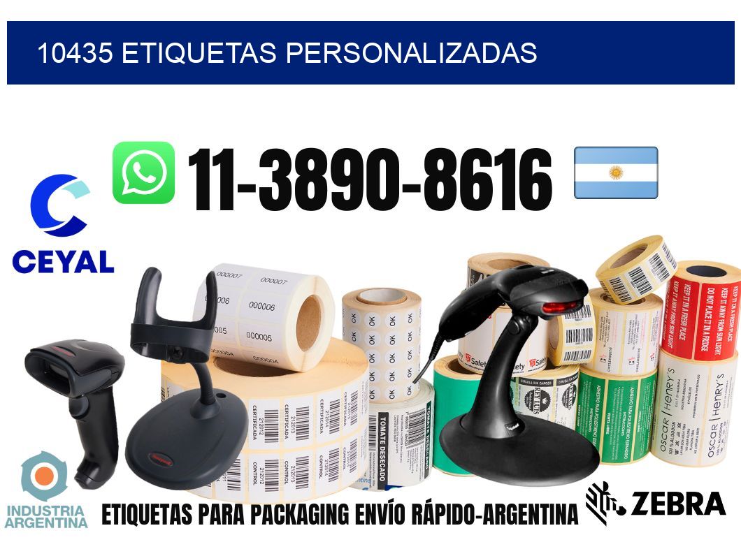 10435 etiquetas personalizadas