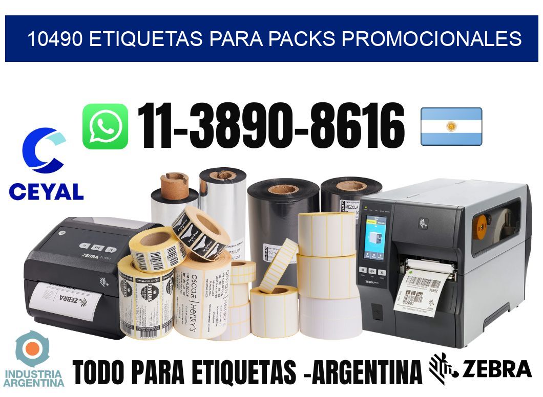 10490 Etiquetas para packs promocionales