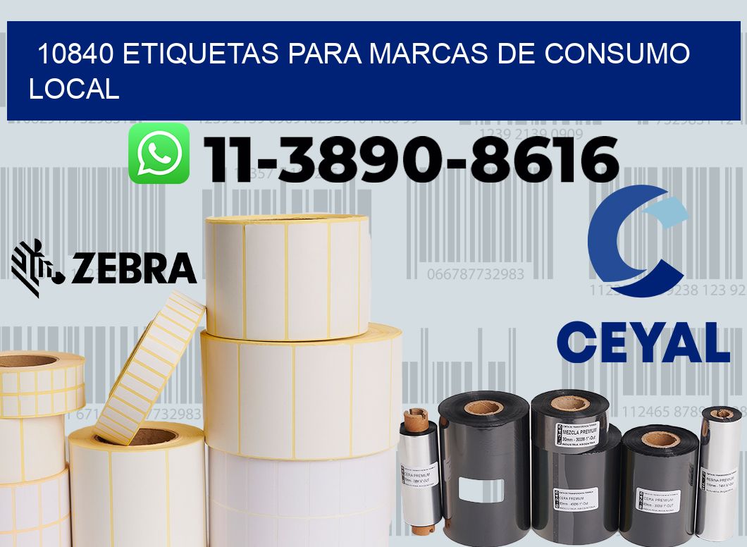 10840 Etiquetas para marcas de consumo local