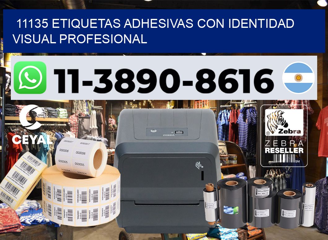 11135 Etiquetas adhesivas con identidad visual profesional