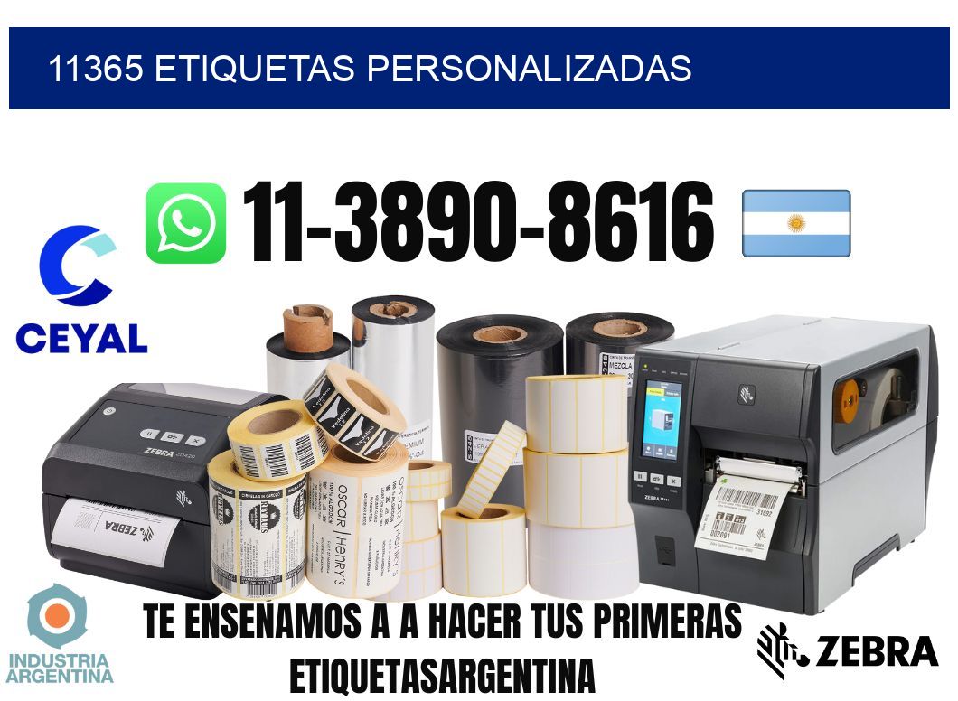 11365 etiquetas personalizadas