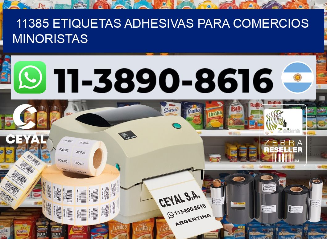 11385 Etiquetas adhesivas para comercios minoristas
