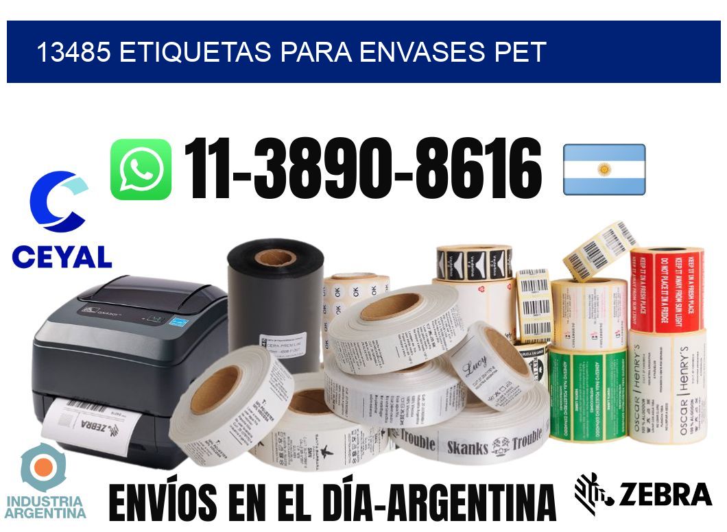 13485 Etiquetas para envases PET