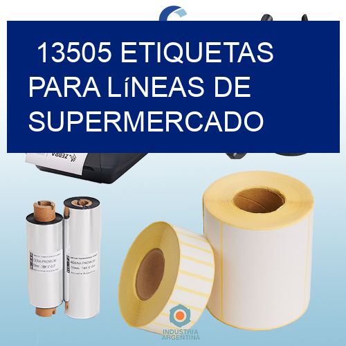 13505 Etiquetas para líneas de supermercado