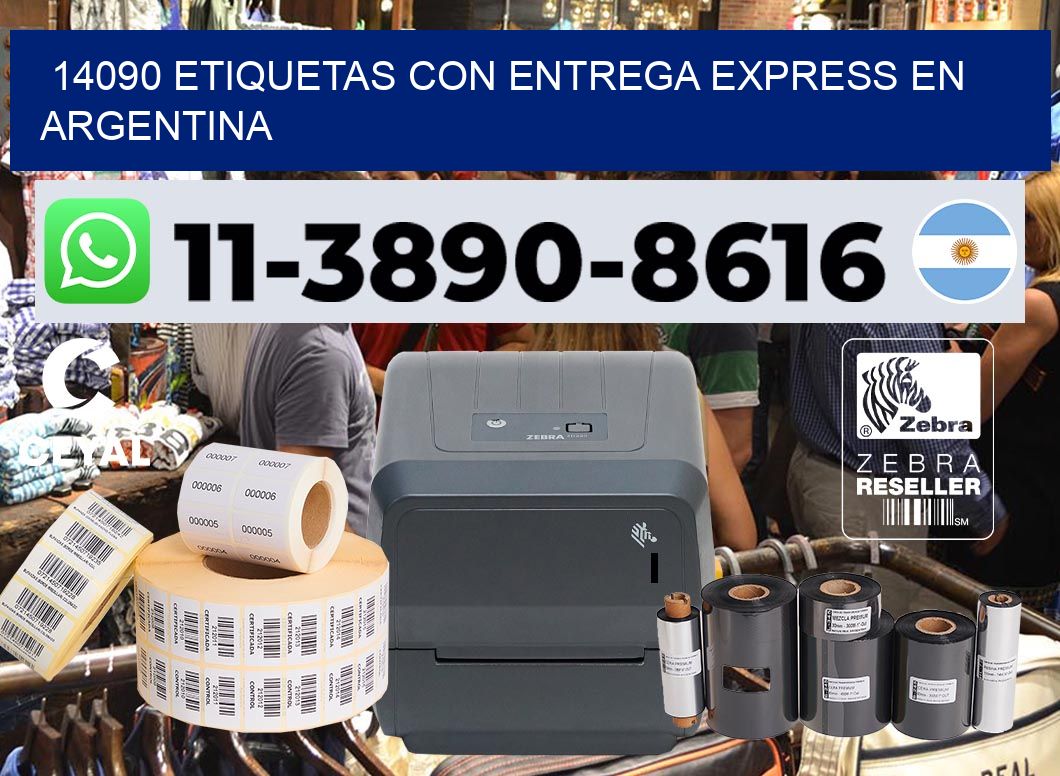 14090 Etiquetas con entrega express en Argentina