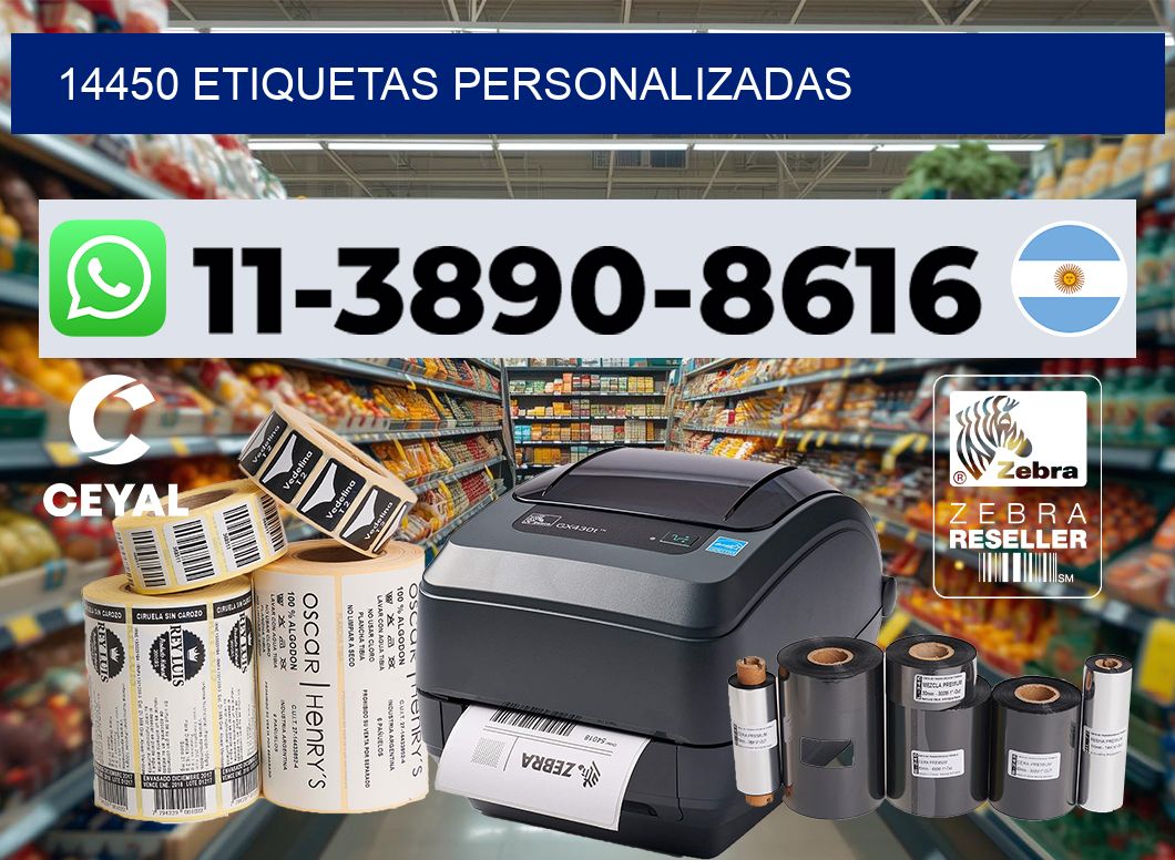 14450 etiquetas personalizadas