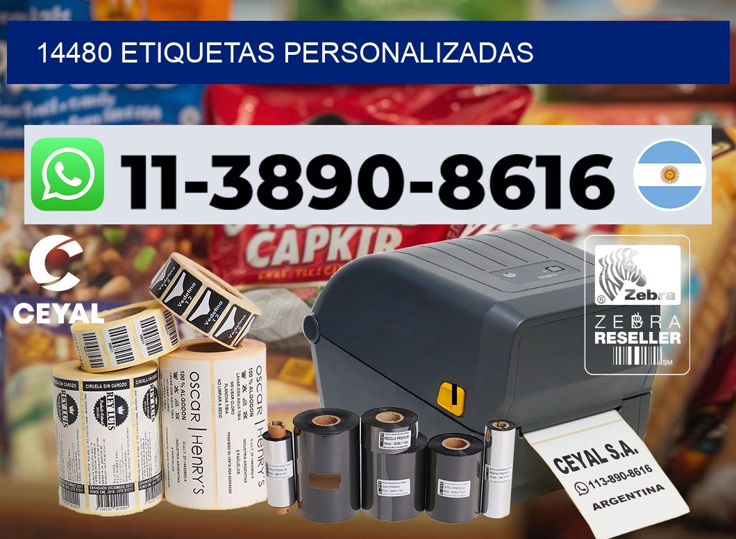 14480 etiquetas personalizadas