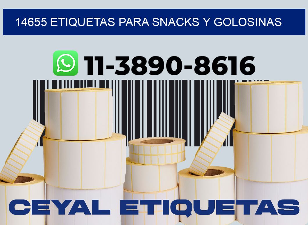 14655 Etiquetas para snacks y golosinas