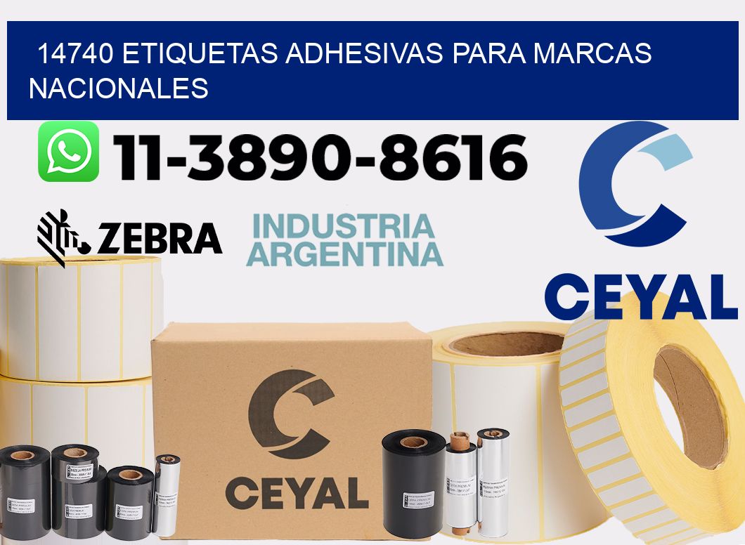 14740 Etiquetas adhesivas para marcas nacionales