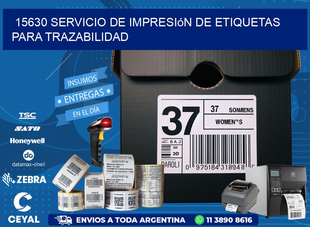 15630 Servicio de impresión de etiquetas para trazabilidad