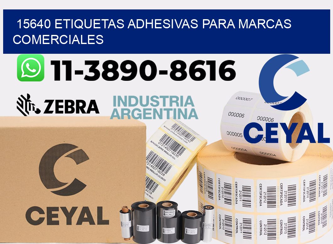 15640 Etiquetas adhesivas para marcas comerciales