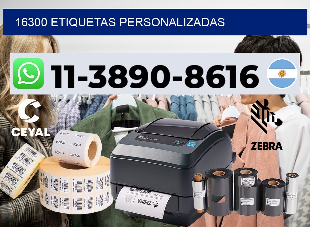 16300 etiquetas personalizadas