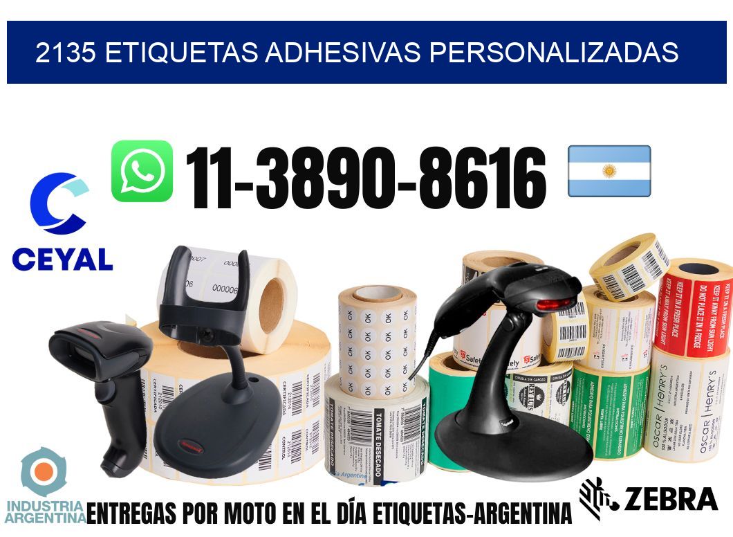2135 Etiquetas adhesivas personalizadas