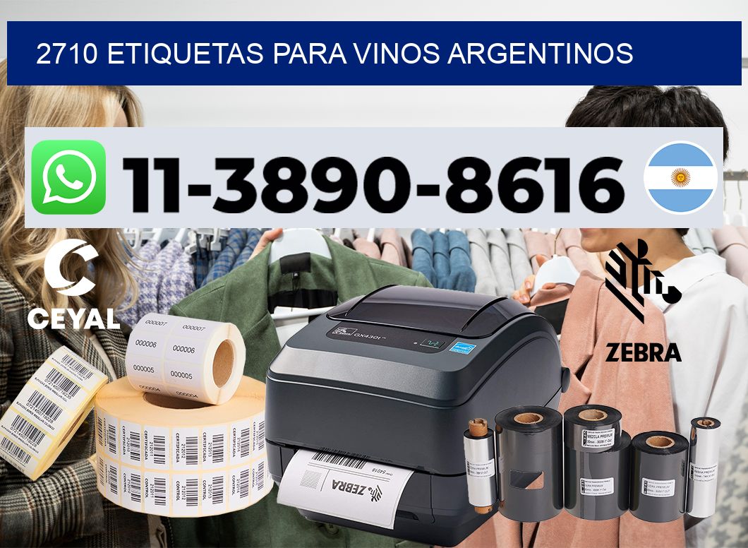 2710 Etiquetas para vinos argentinos