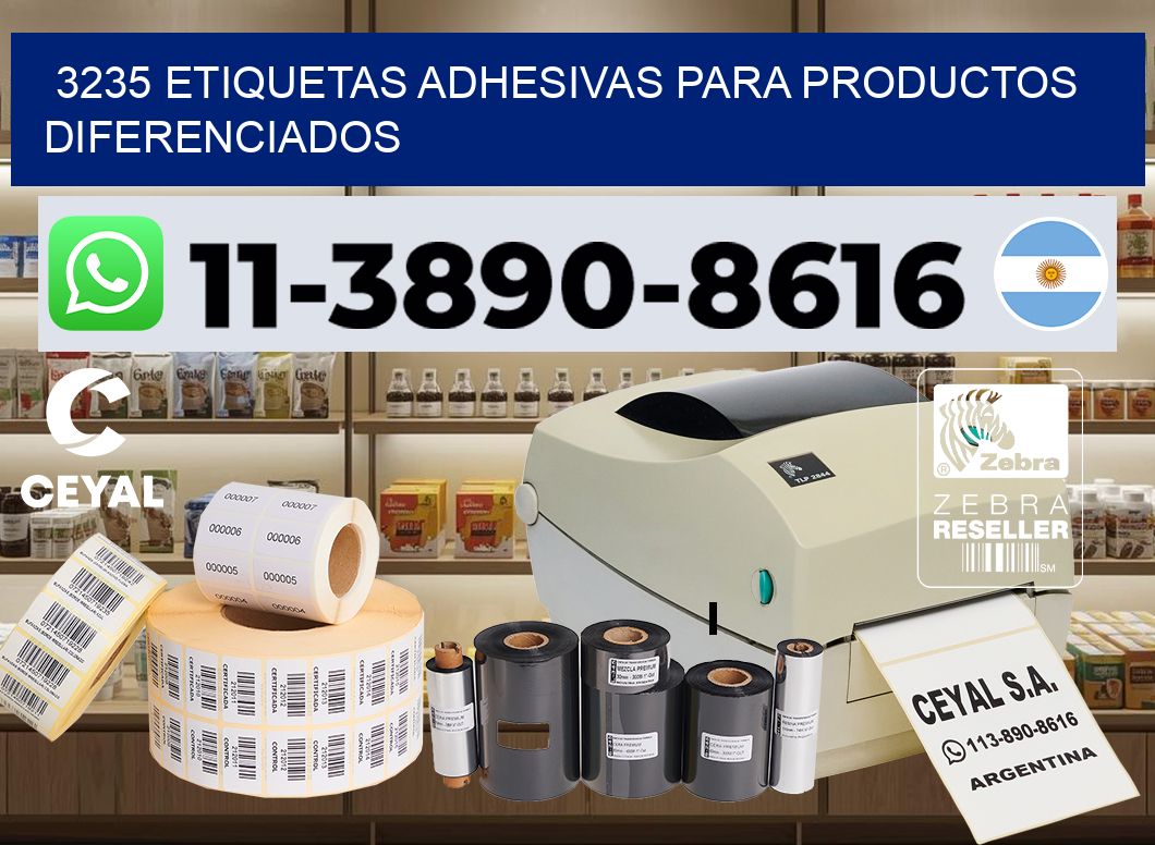 3235 Etiquetas adhesivas para productos diferenciados