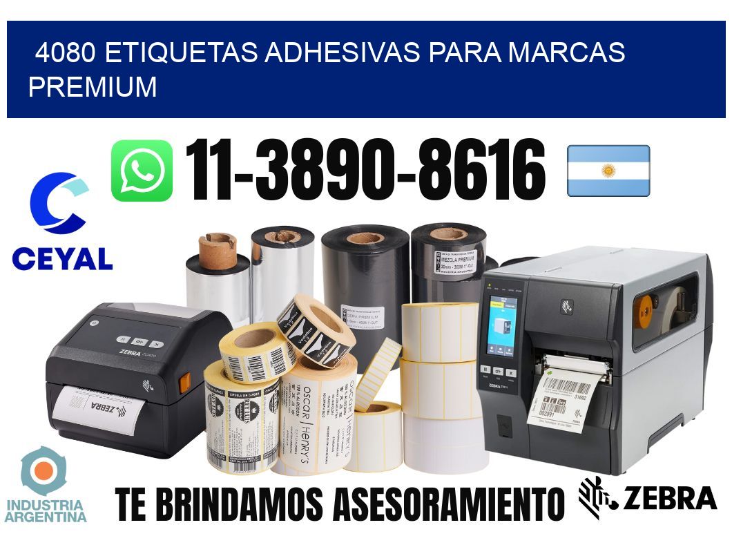 4080 Etiquetas adhesivas para marcas premium