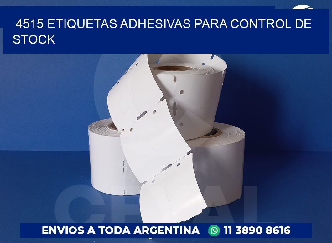 4515 Etiquetas adhesivas para control de stock
