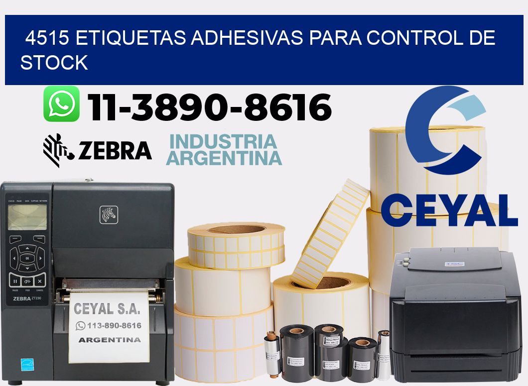 4515 Etiquetas adhesivas para control de stock