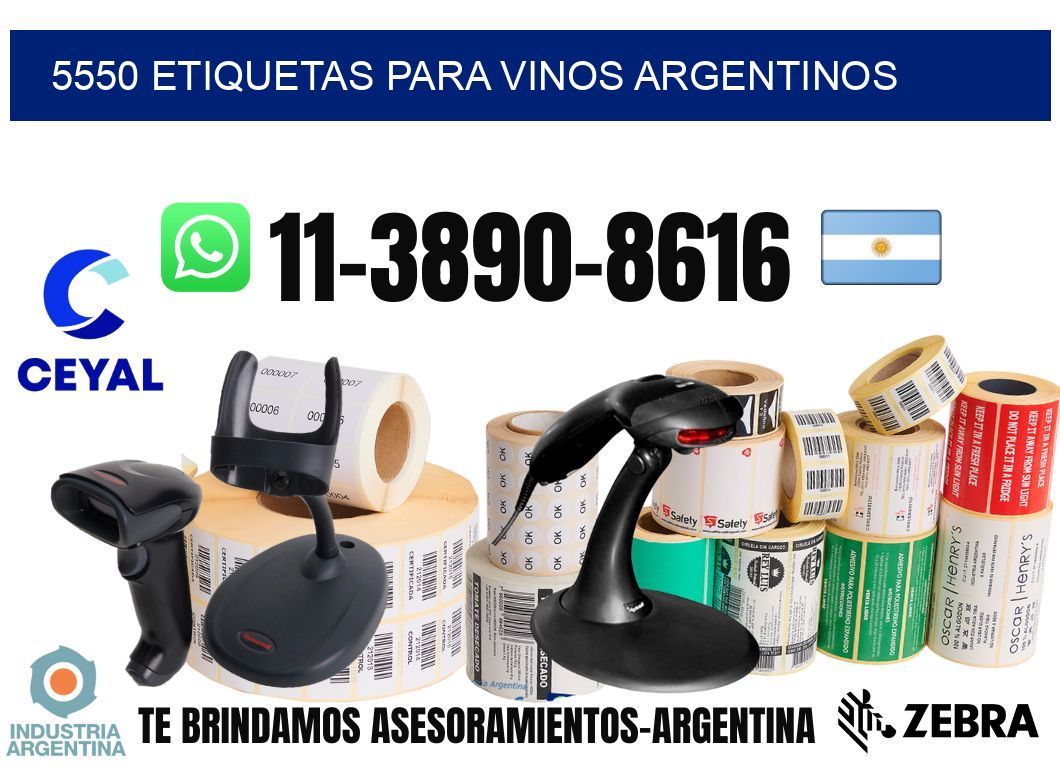 5550 Etiquetas para vinos argentinos