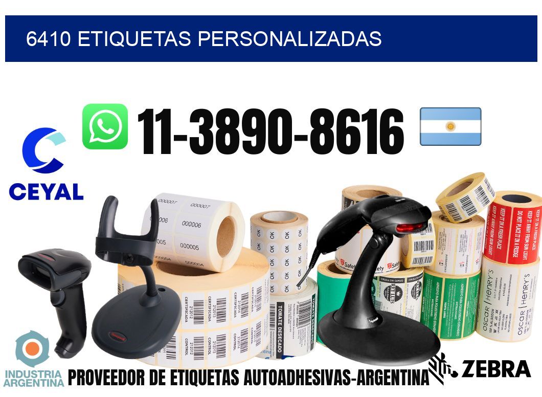 6410 etiquetas personalizadas