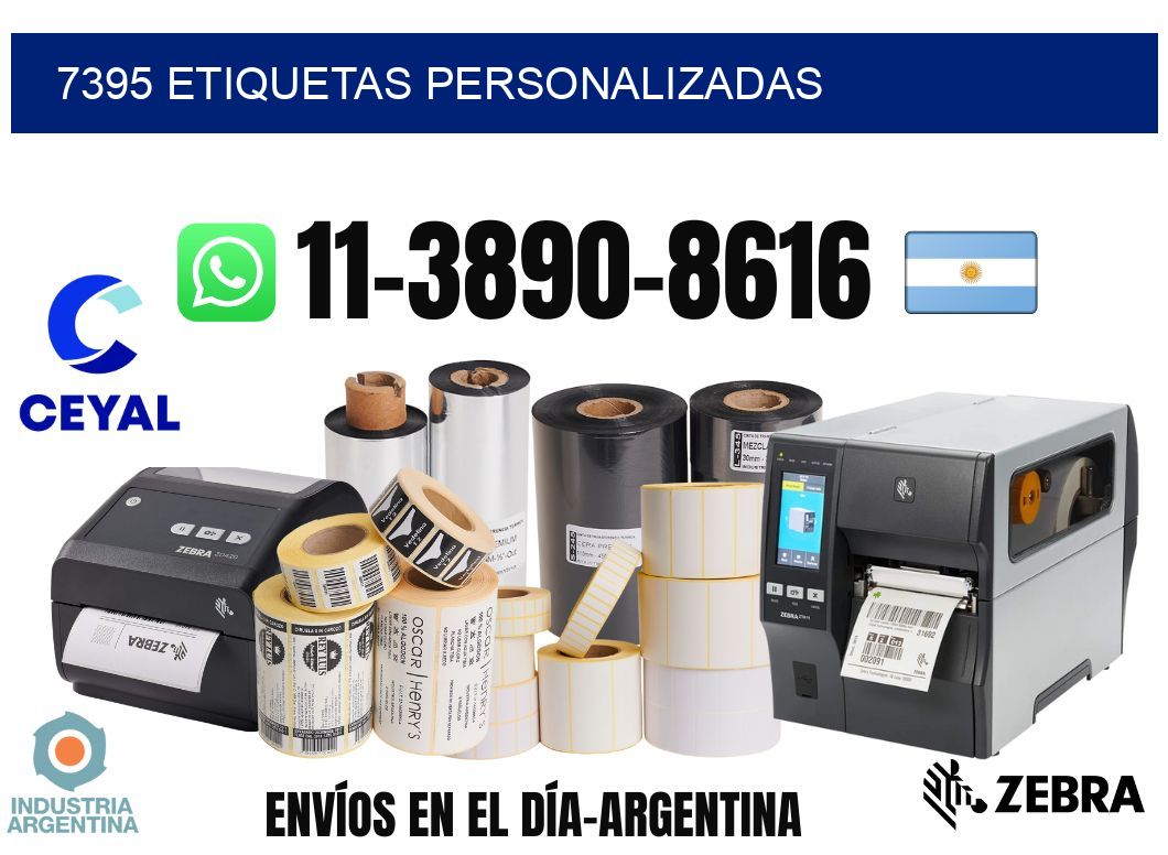 7395 etiquetas personalizadas