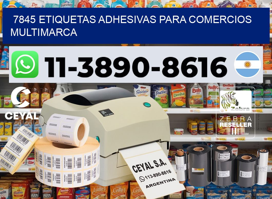 7845 Etiquetas adhesivas para comercios multimarca