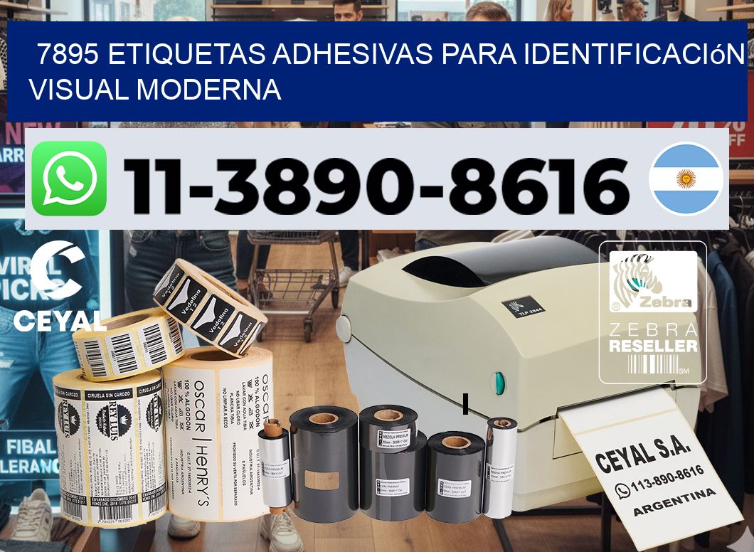 7895 Etiquetas adhesivas para identificación visual moderna