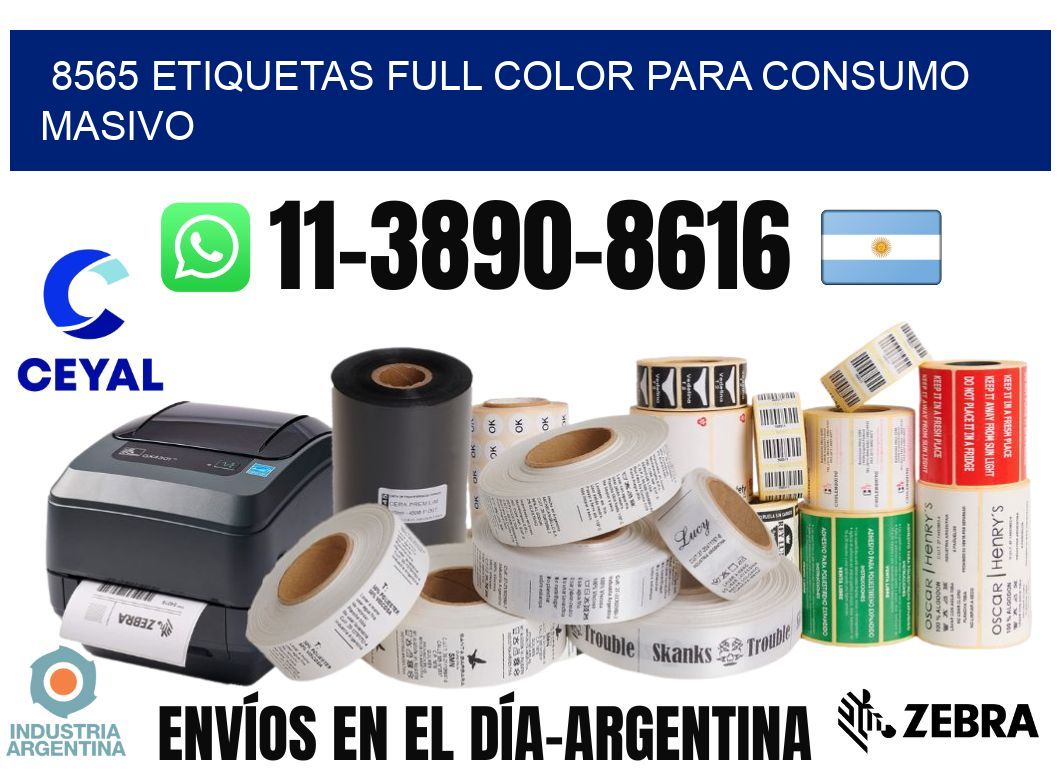 8565 Etiquetas full color para consumo masivo