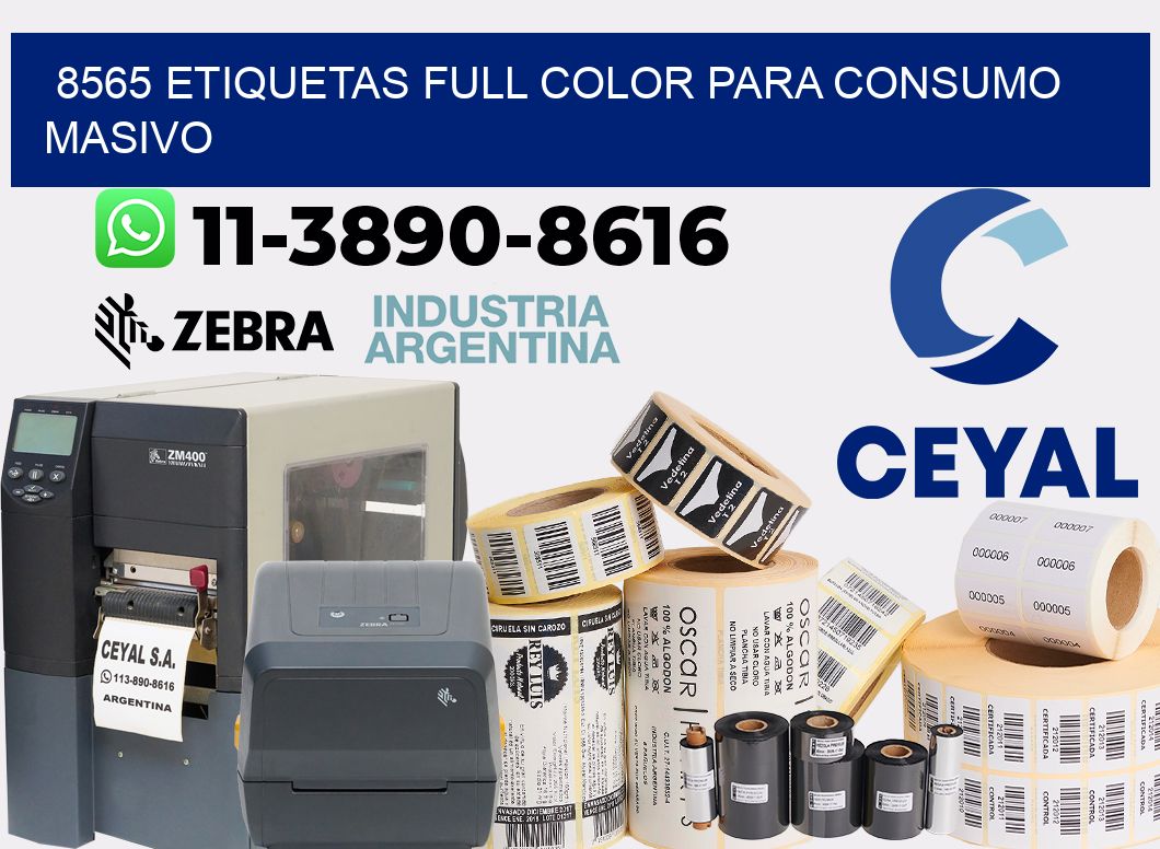 8565 Etiquetas full color para consumo masivo