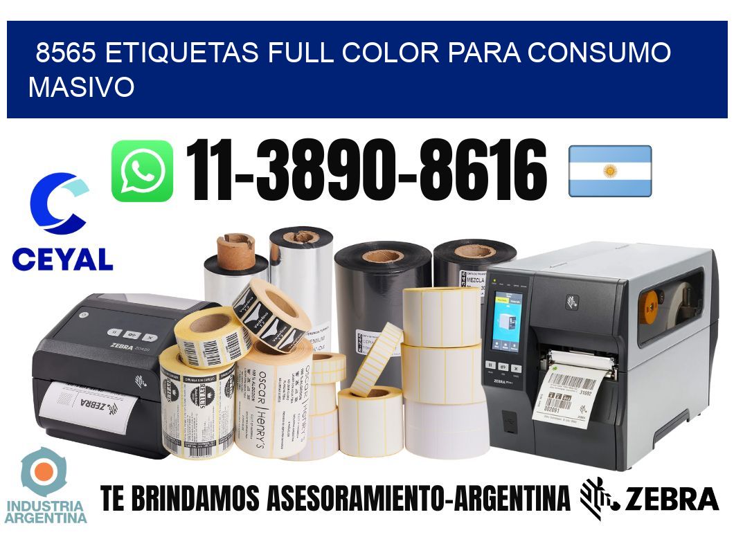 8565 Etiquetas full color para consumo masivo