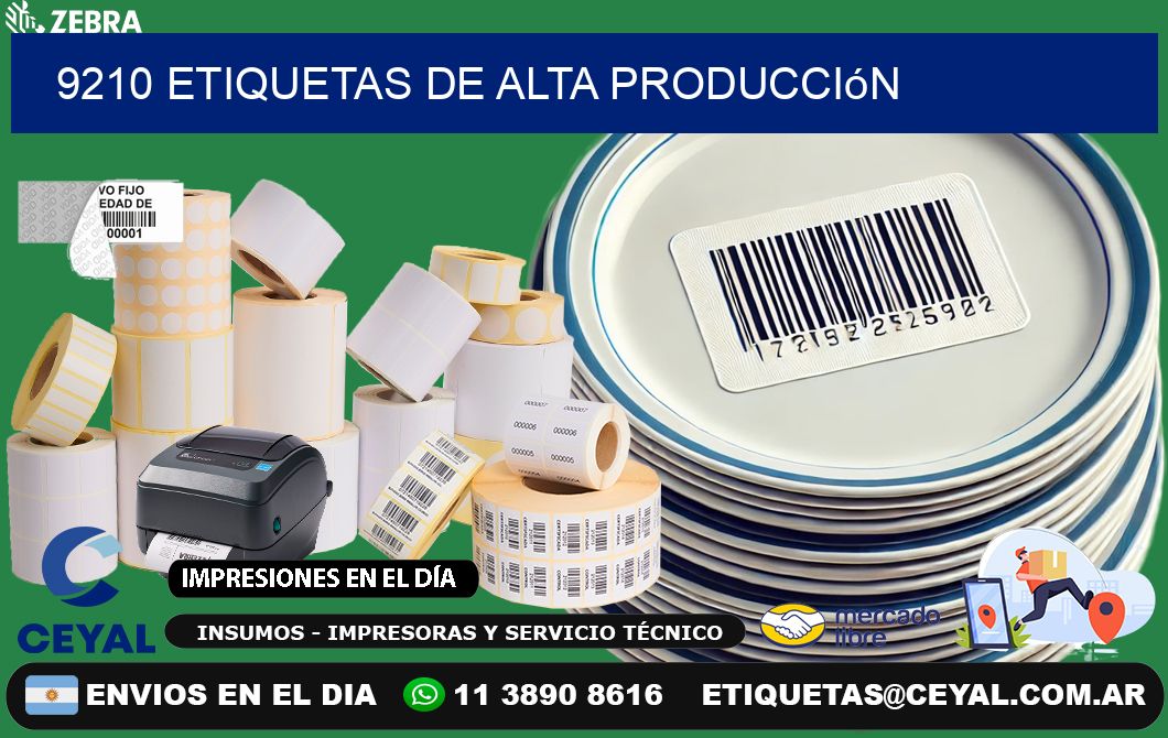 9210 Etiquetas de alta producción