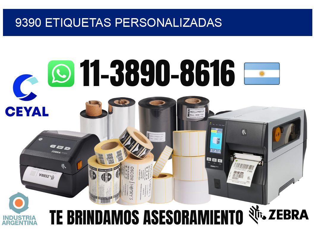 9390 etiquetas personalizadas