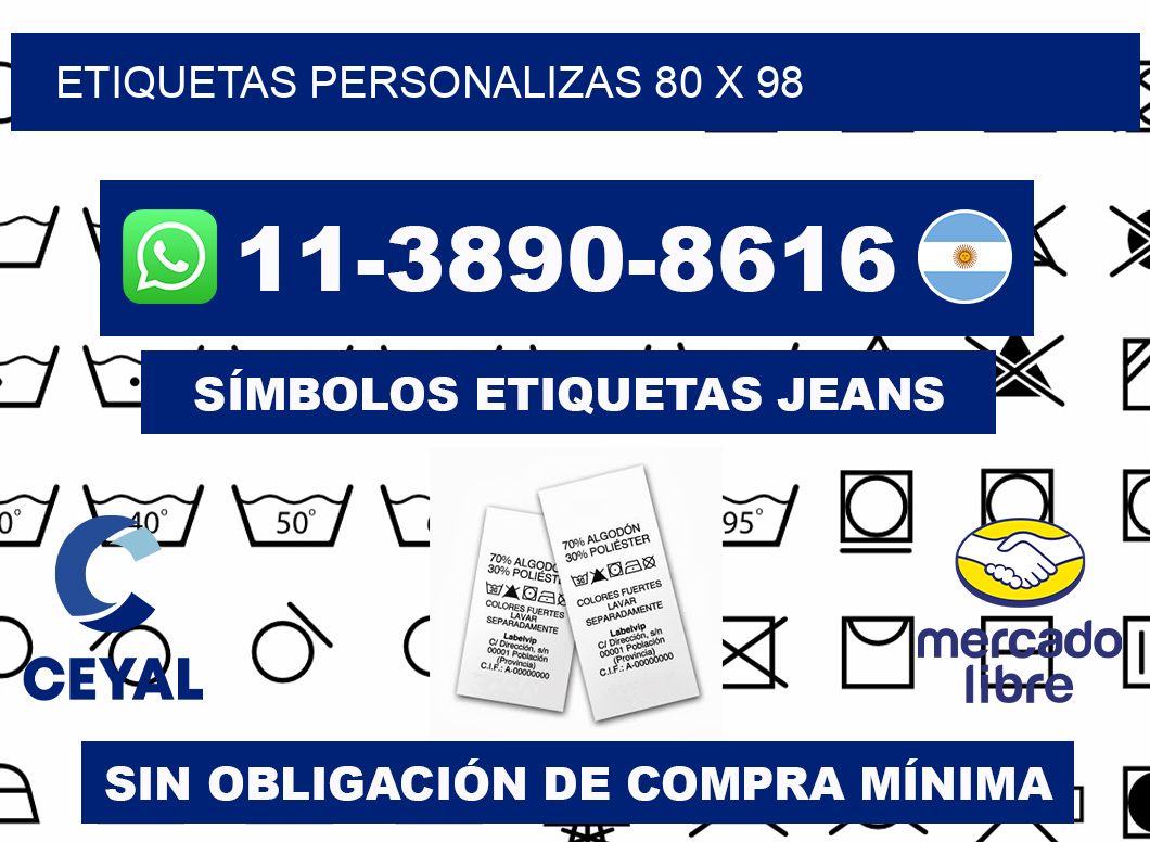ETIQUETAS PERSONALIZAS 80 x 98