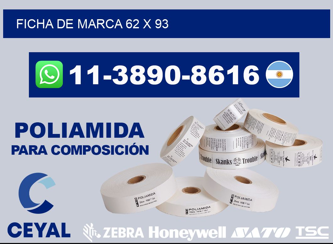 Ficha de marca 62 x 93