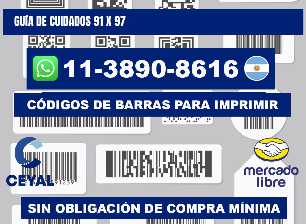 Guía de cuidados 91 x 97