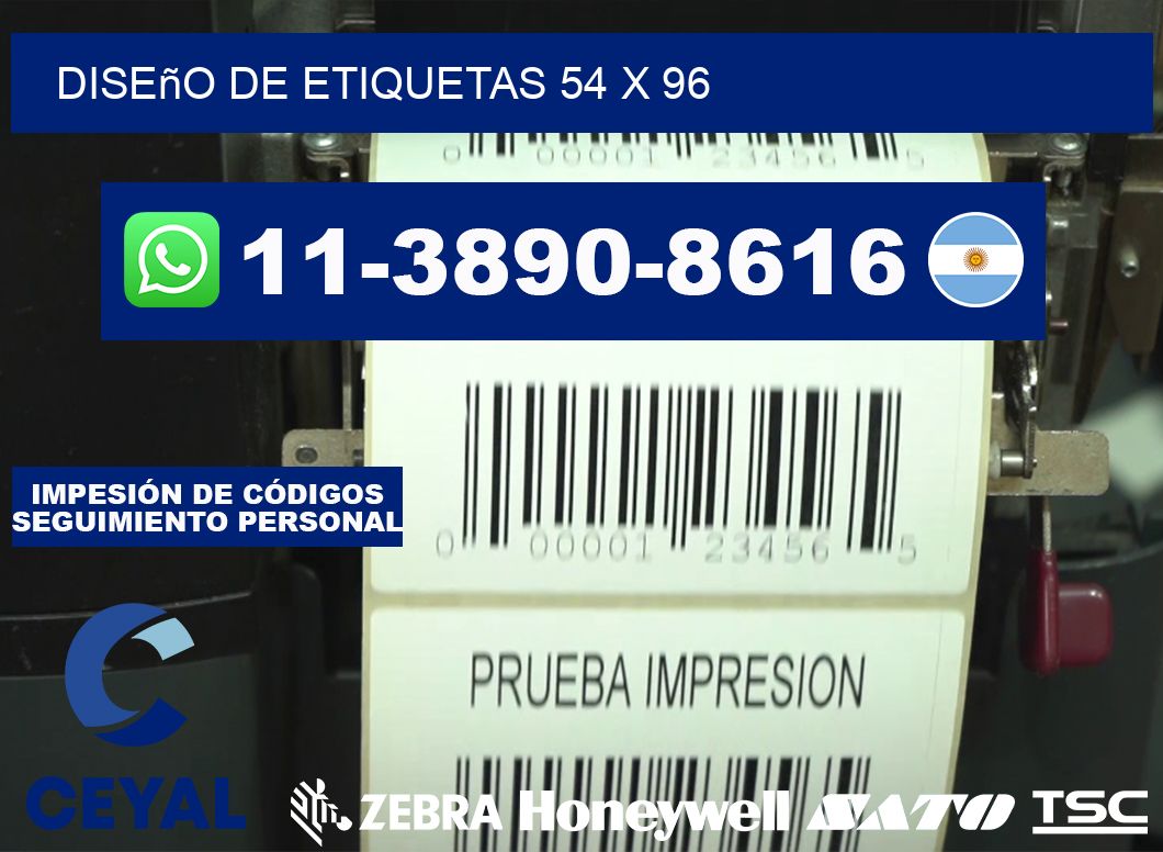 diseño de etiquetas 54 x 96