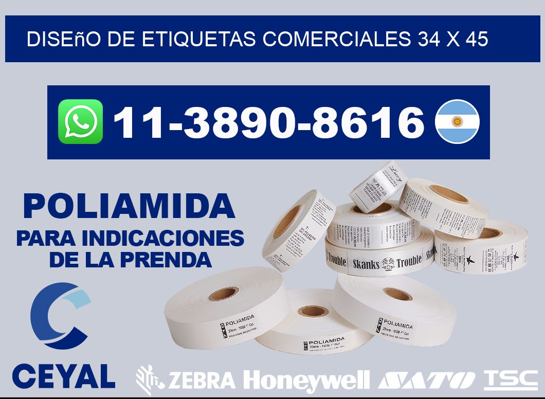 diseño de etiquetas comerciales 34 x 45