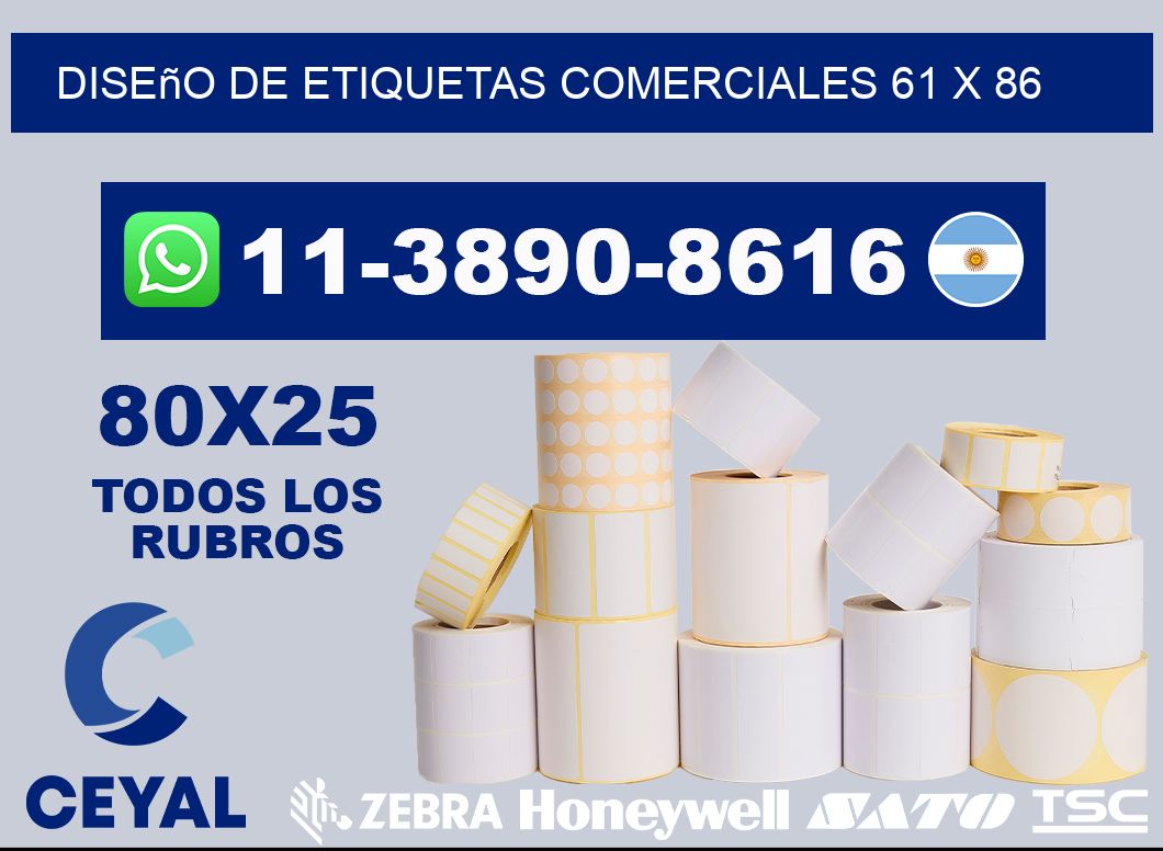 diseño de etiquetas comerciales 61 x 86