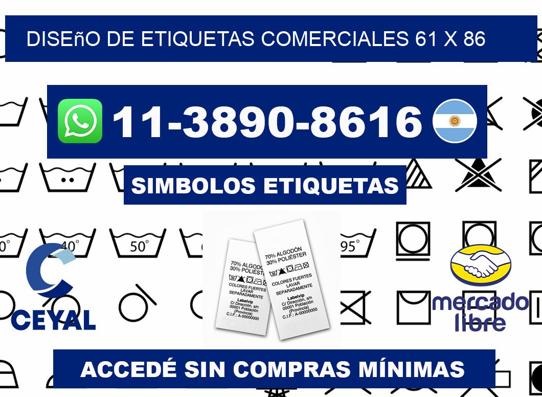 diseño de etiquetas comerciales 61 x 86
