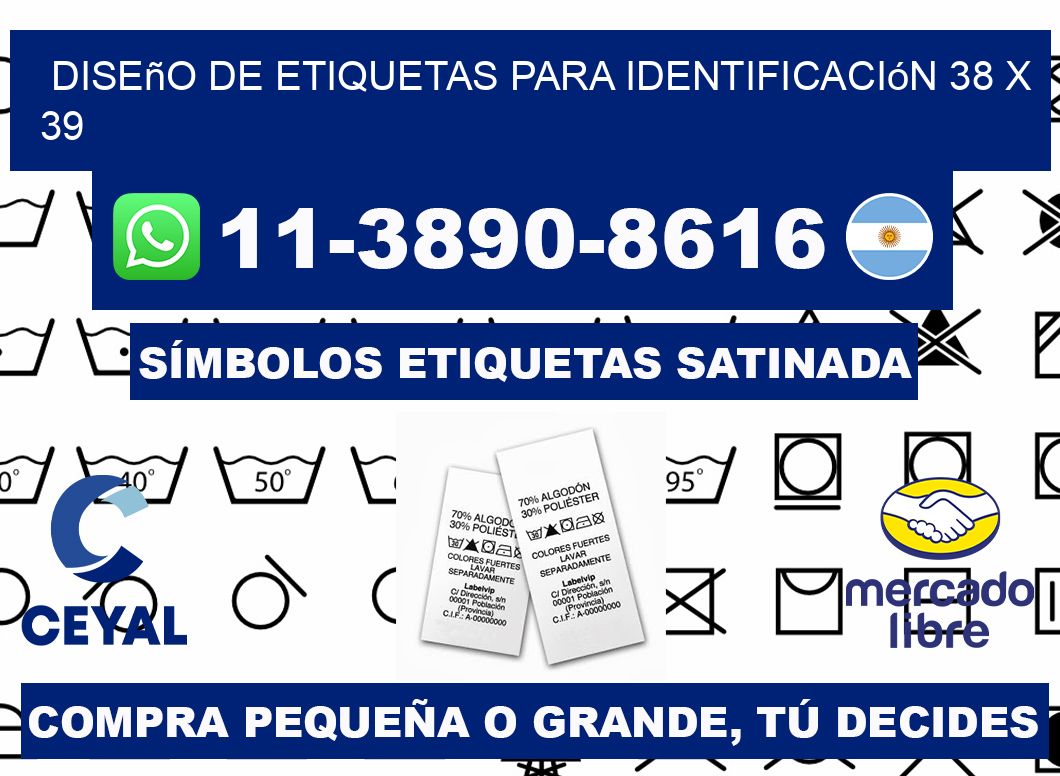 diseño de etiquetas para identificación 38 x 39
