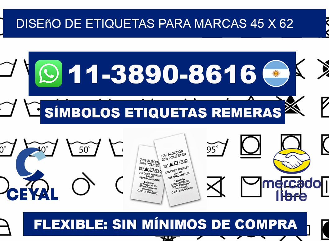 diseño de etiquetas para marcas 45 x 62