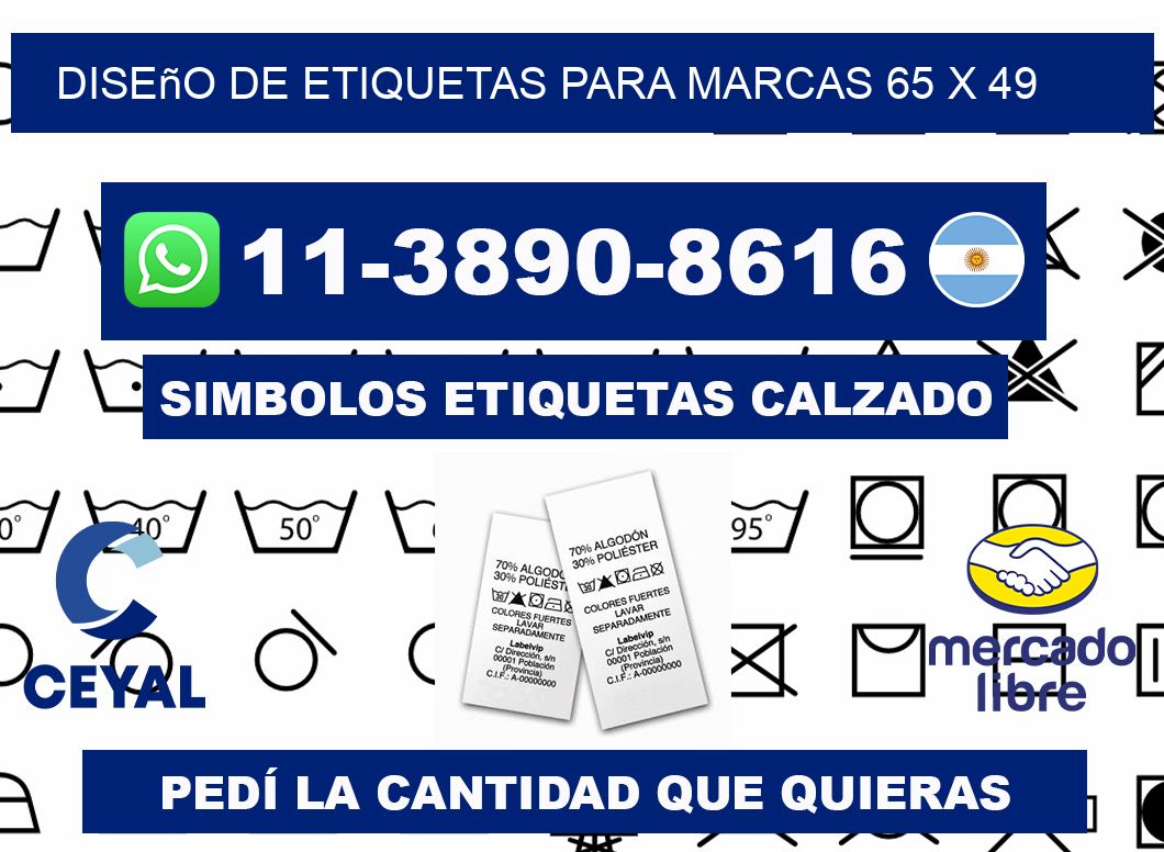 diseño de etiquetas para marcas 65 x 49